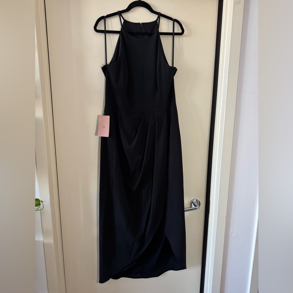 BHLDN High Neck Crepe Dress